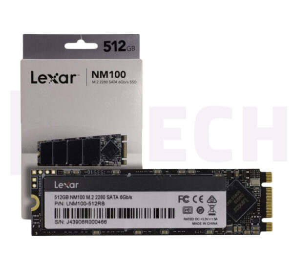 Lexar NM100 Internal SSD M.2 SATA III 2280 512GB