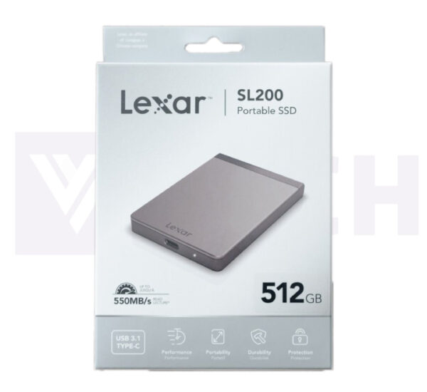 Lexar SL200 Portable External SSD 512GB